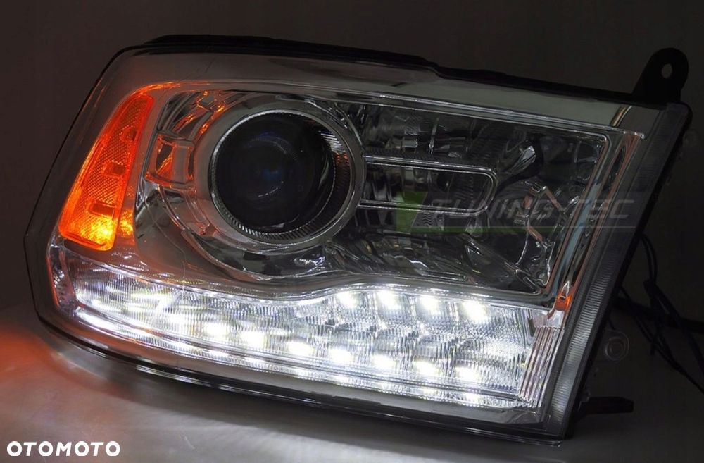 Reflektor Lampa Diody Soczewka Chrom Europa Dodge Ram IV 4 08-24 Classic - 3