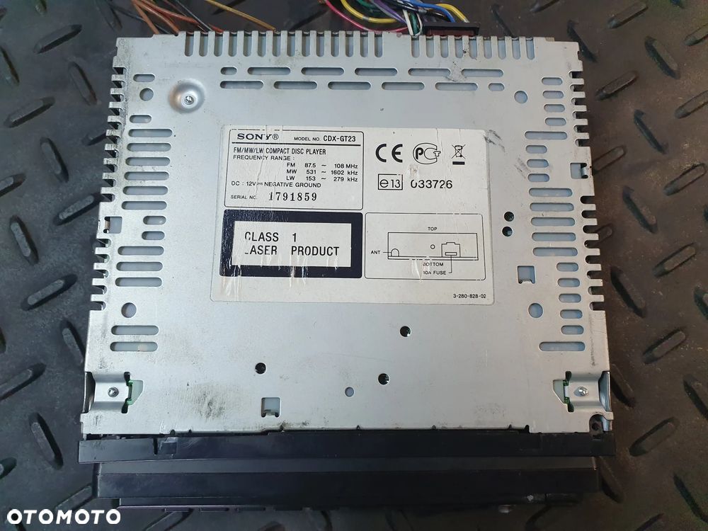 Radioodtwarzacz CD-mp3 Sony CDX-GT23 RADIO SAMOCHODOWE - 4
