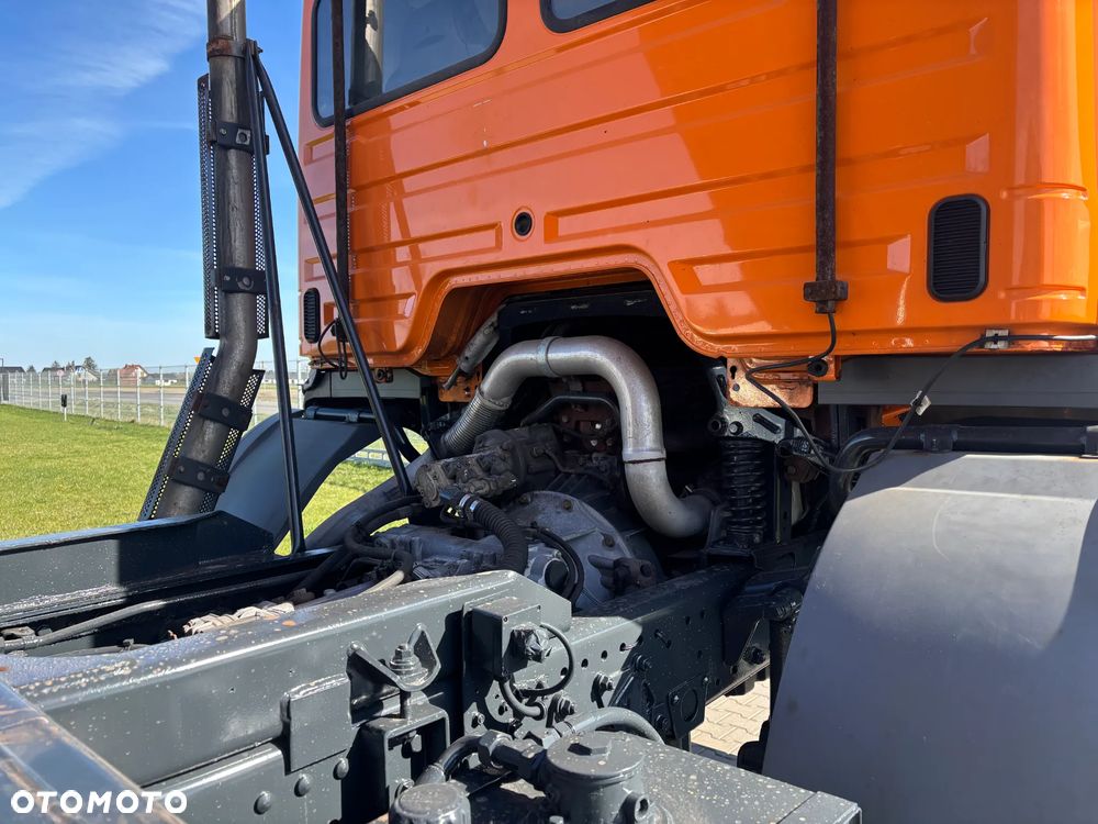 Mercedes-Benz AXOR 1828 4x4 blokady, biegi terenowe, oryginalna wywrotka Meiller kiper , hydraulika do wywrotu , zawieszenie resor, czołownica do pługa, klimatyzacja , webasto , elektryka - 20