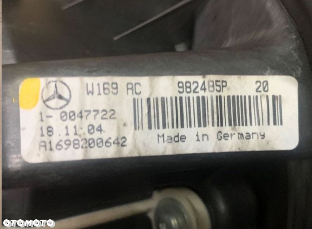 A1698200642 dmuchawa nawiewu mercedes a w169 b w245 - 4