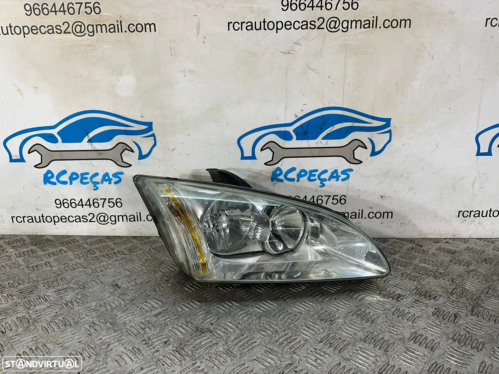 .Conjunto Otica Farois Frente Frontal Esquerda Direita Ford Focus 2 Mk2 Fase 1 4M51-13099-BD 4M51-13W030-BE 2004 – 2007 - 7