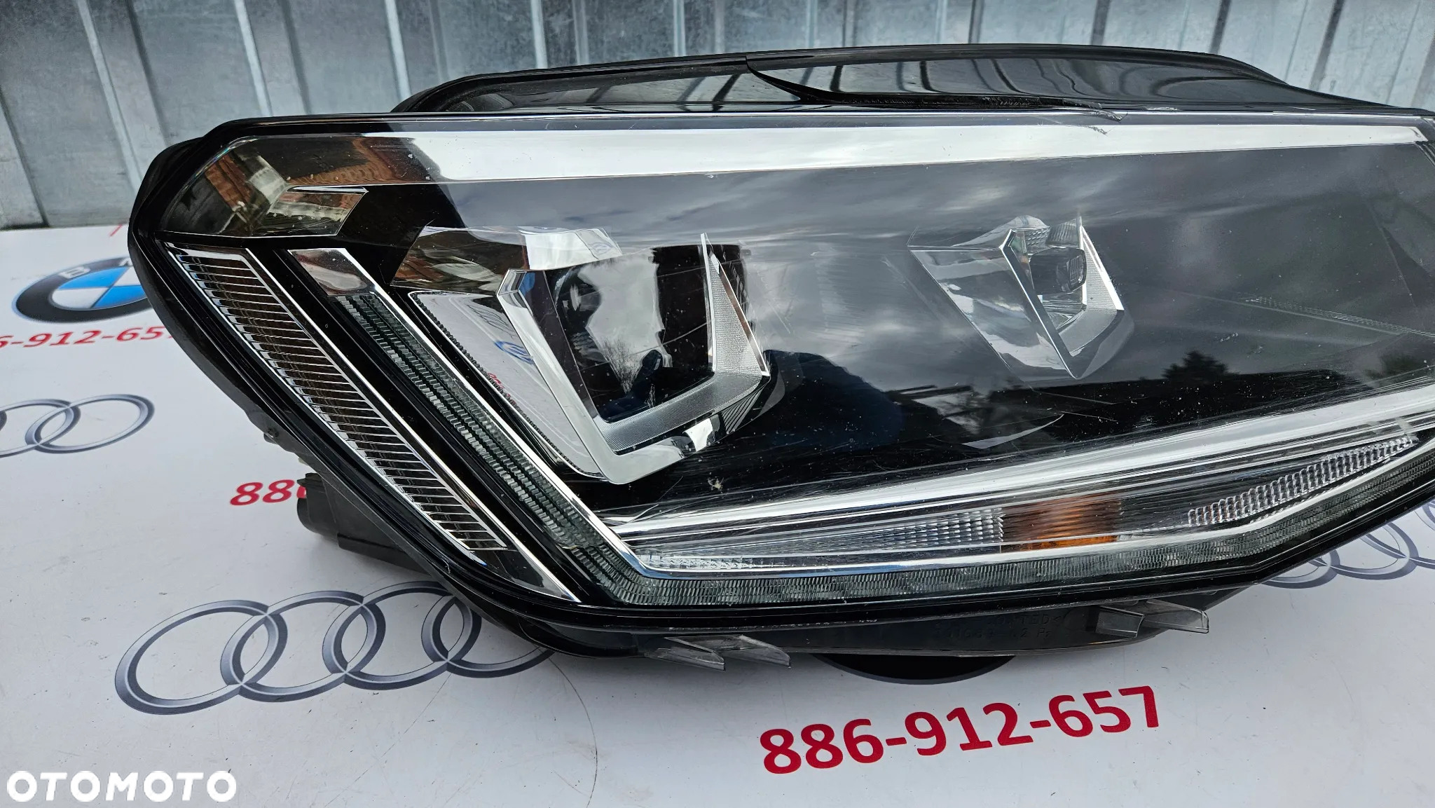 VW CADDY IV 4 2K Reflektor prawy Lampa przednia prawa BI XENON LED 2K1941032A EUROPA USZKODZONY - 6