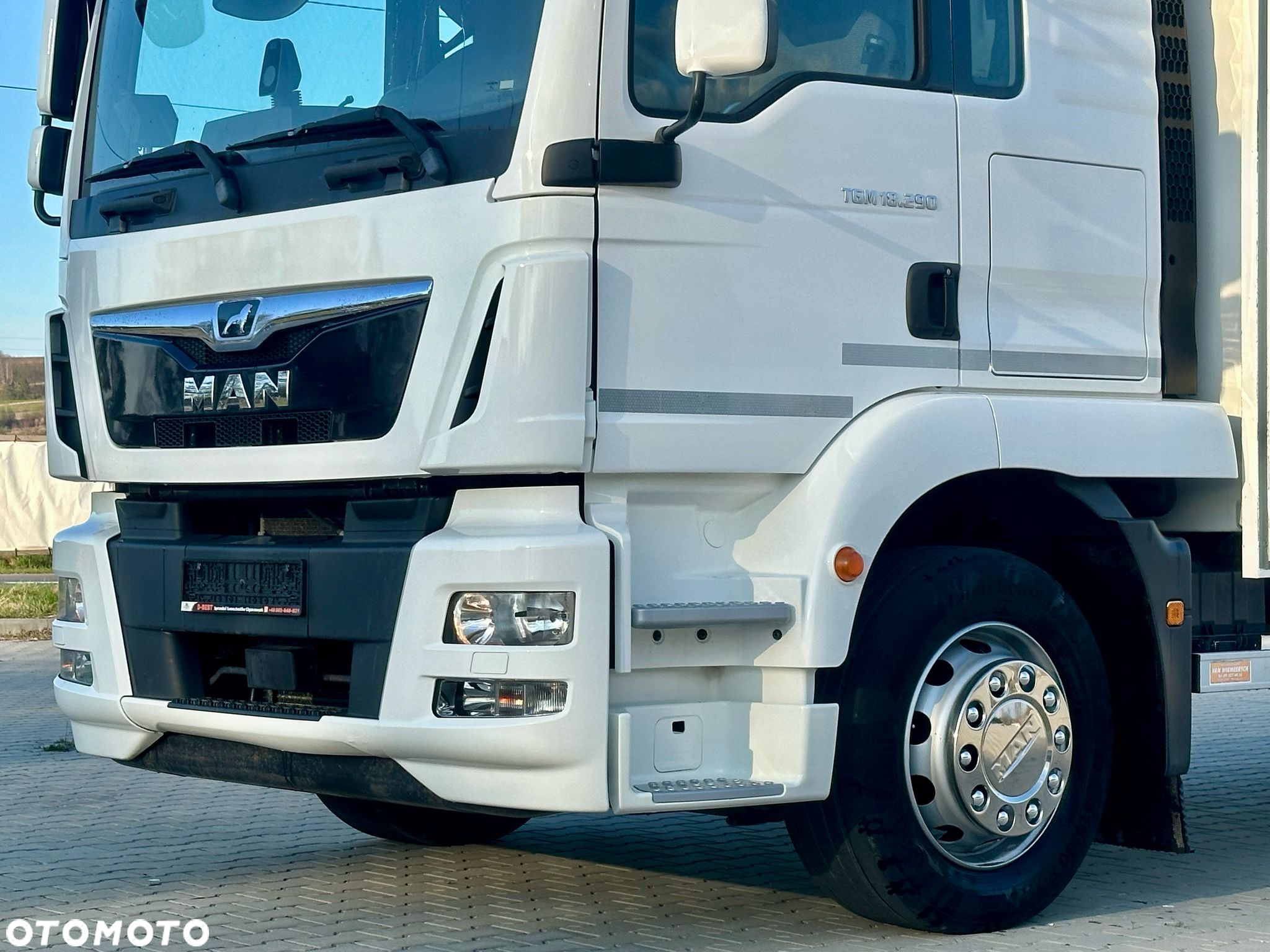 MAN TGM 18.290 / FIRANKA / WINDA / 22 EUROPALETY / AUTOMAT / SYPIALKA / 9 059 KG ŁADOWNOŚCI / NISKI PRZEBIEG / ZSUWANY DACH / EURO 6 - 14