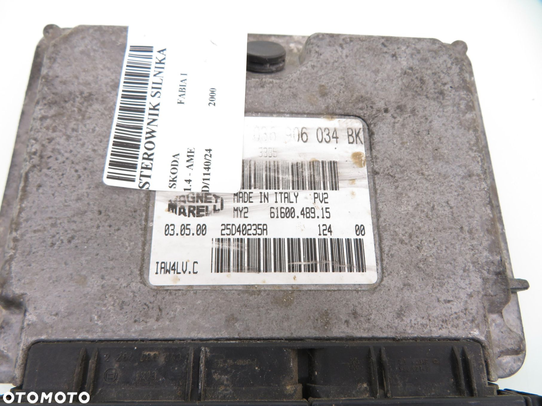 STEROWNIK SKODA FABIA I 1.4 036906034BK IAW4LVC - 3