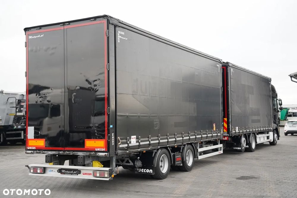 DAF XF 480 / ZESTAW TANDEM 120 M3 / PRZEJAZDOWY / KLIMA POSTOJOWA / 7,7 M + 7,7 M / WECON / 2022 ROK - 8