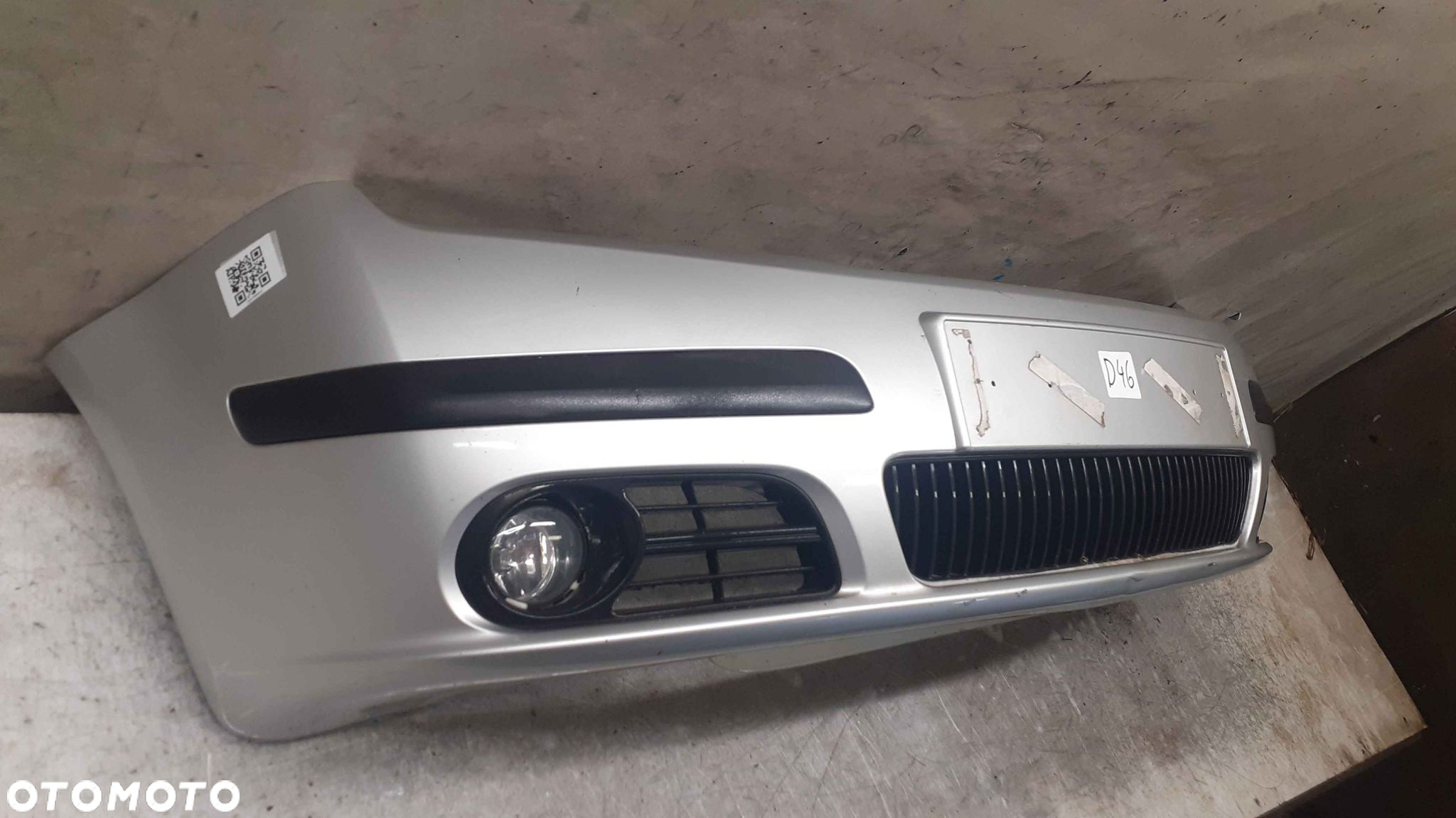 ^ ZDERZAK PRZÓD PRZEDNI SKODA FABIA I 1 LIFT FL 9102 SREBRNY HALOGENY - 4