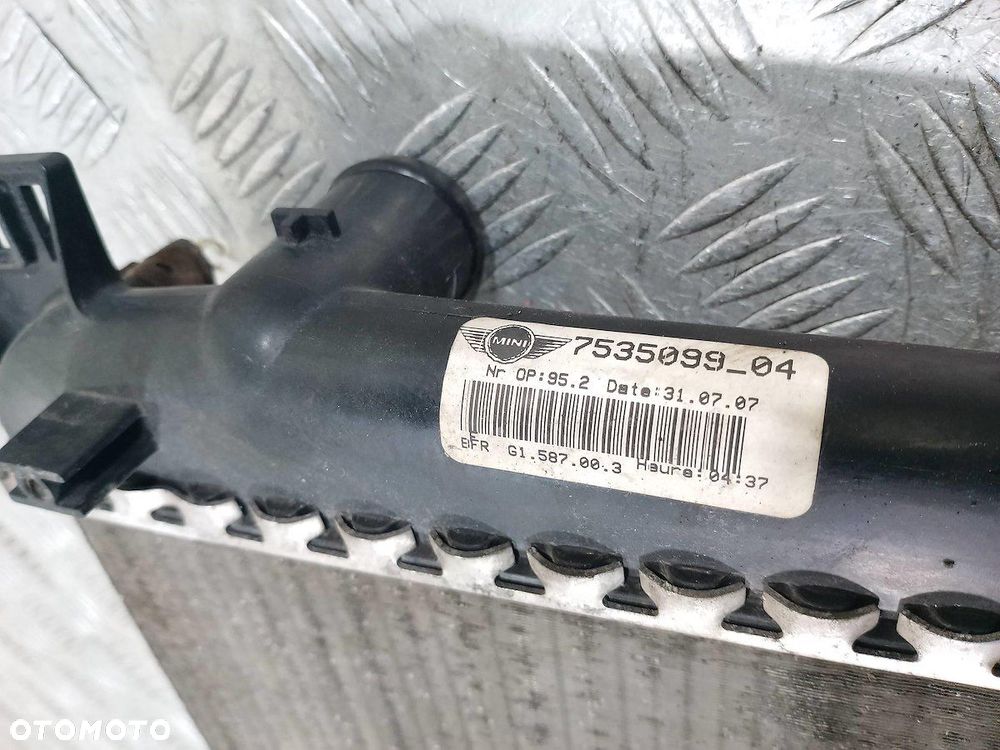 CHŁODNICA WODY MINI R56 7535099-04 1.6 16V - 2