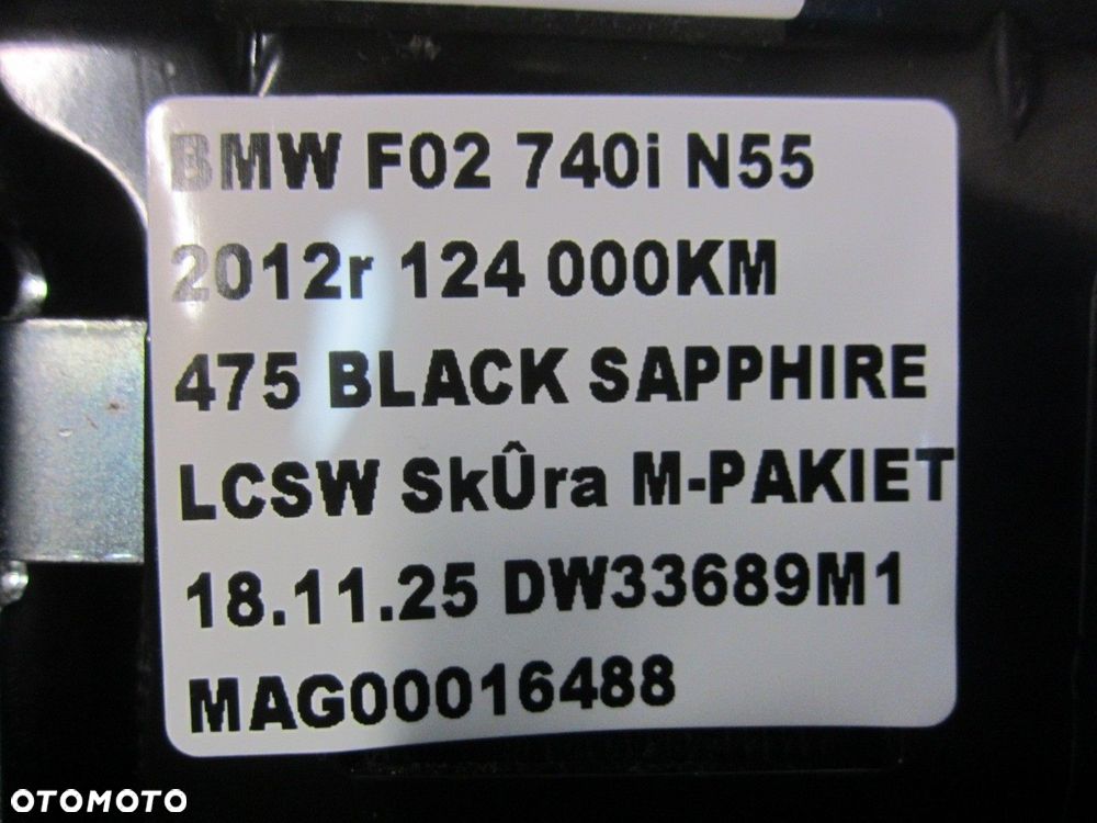 BMW F01 F02 NAPINACZ PAS BEZPIECZEŃSTWA LEWY KIEROWCY USA  72117382387 - 10