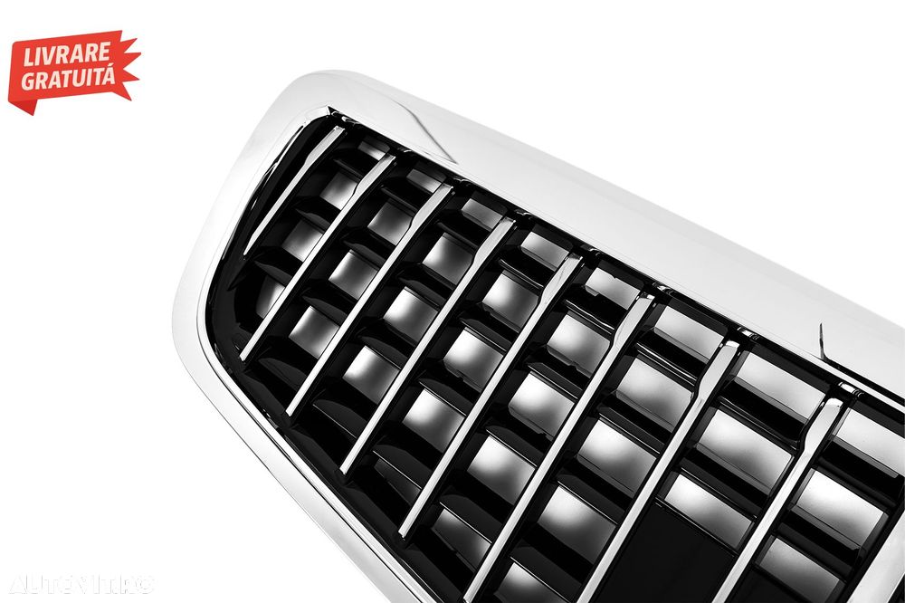 Grila Centrala Mercedes S-Class W221 Facelift (2010-2013) Vertical Design- livrare gratuita - 4