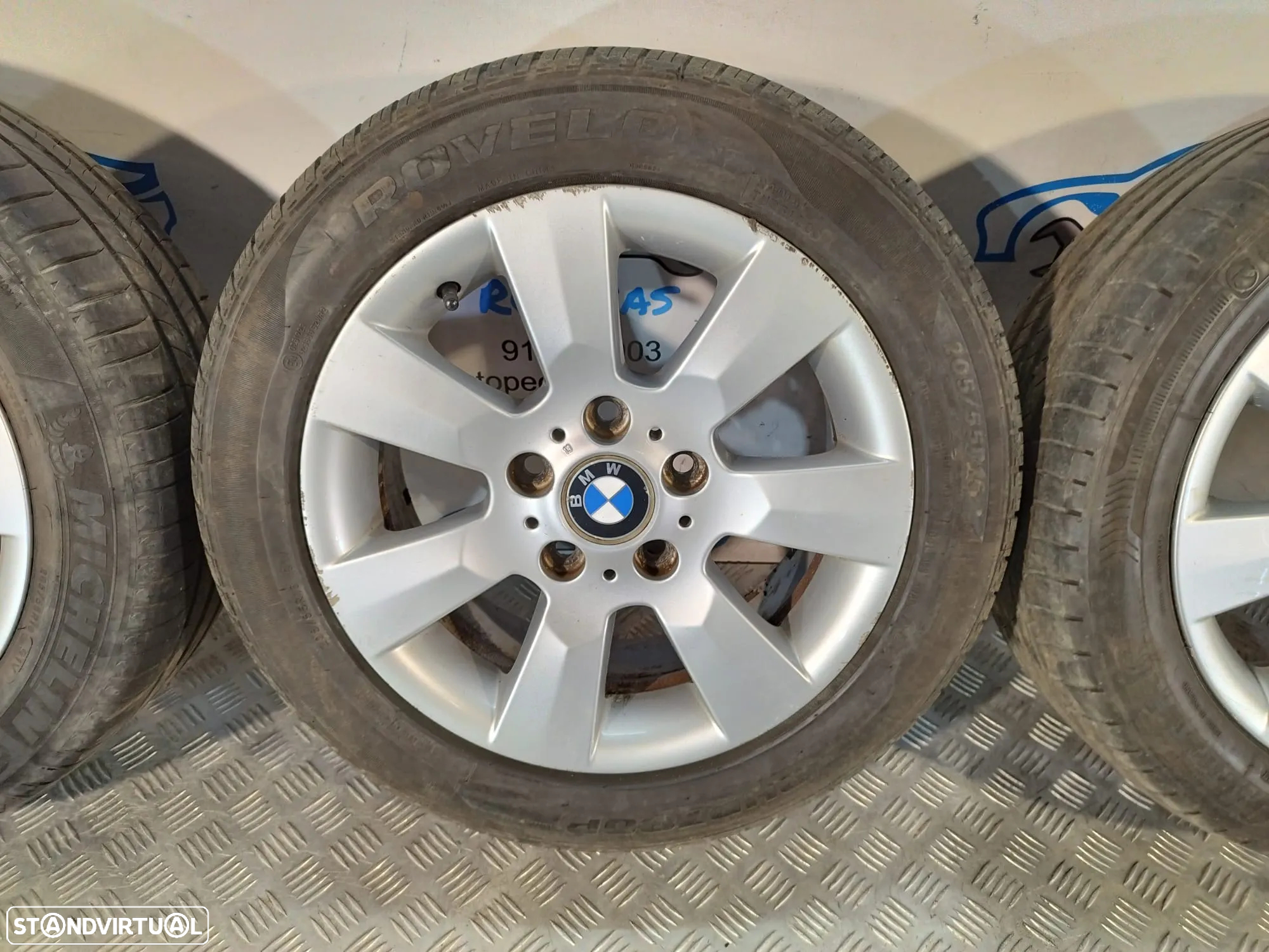 Conjunto Jantes 16 Originais BMW 7J ET47 5X120 - 5