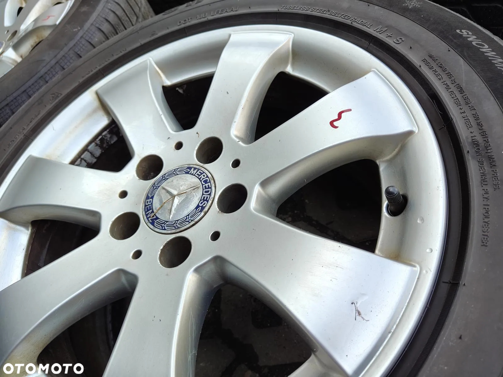 MERCEDES W211 VITO FELGI Aluminiowe Koła 16 5X112 2114013402 Opony Zima - 15