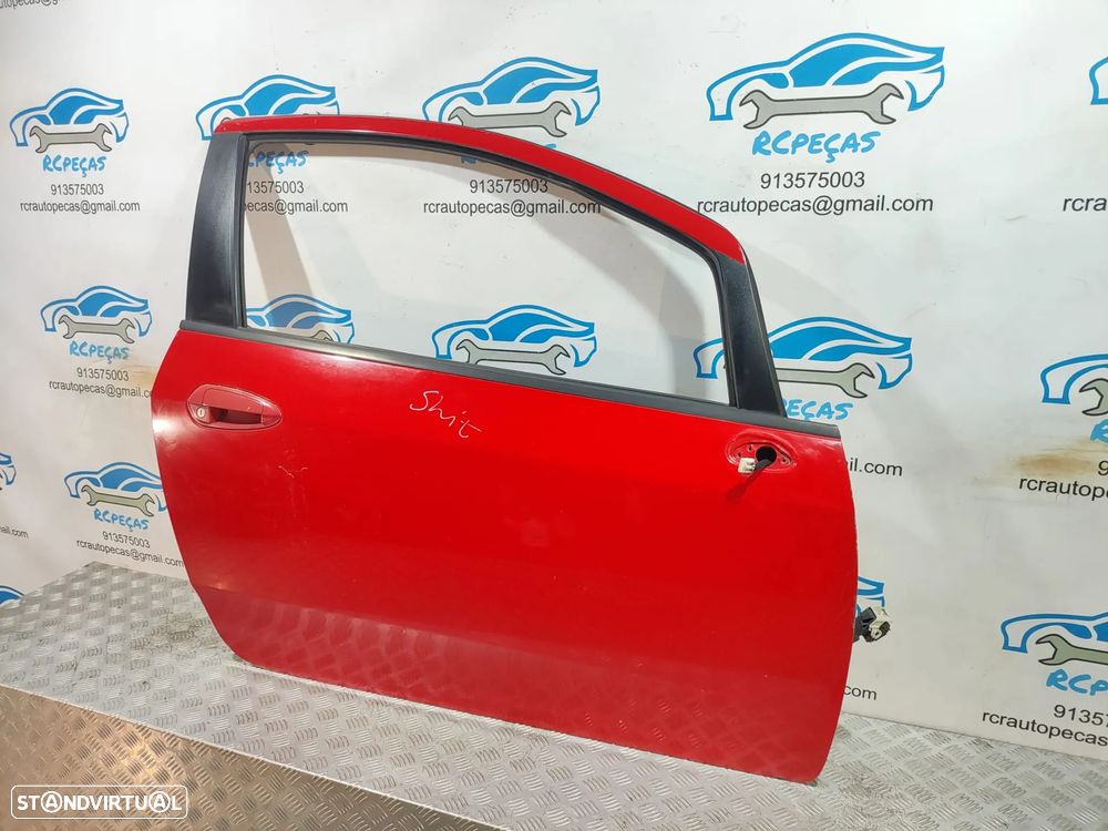 Porta Frente Direita Fiat Grand Punto 199 3 Portas Fecho Elevador Motor Puxador Vidro - 3