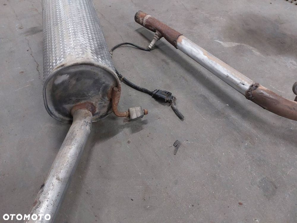 TŁUMIK WYDECH KOMPLET KOŃCOWY ŚRODKOWY KATALIZATOR PUSTY POLO IV 1.4 B - 4