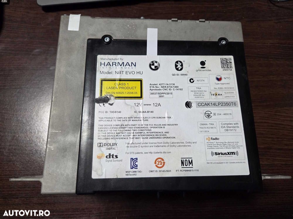 Modul navigatie Bmw NBT evo hu cu mufa gps cod 9867485 - 4
