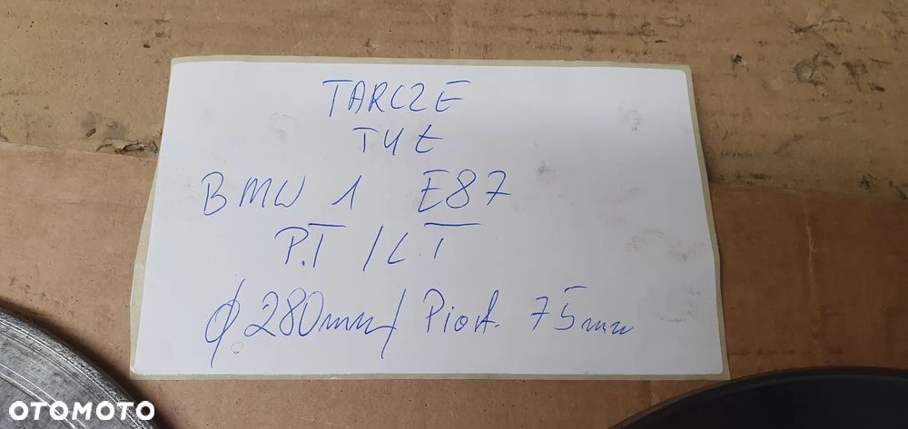 Tarcze hamulcowe tył tylne klocki BMW I E81 E87 2.0i - 11