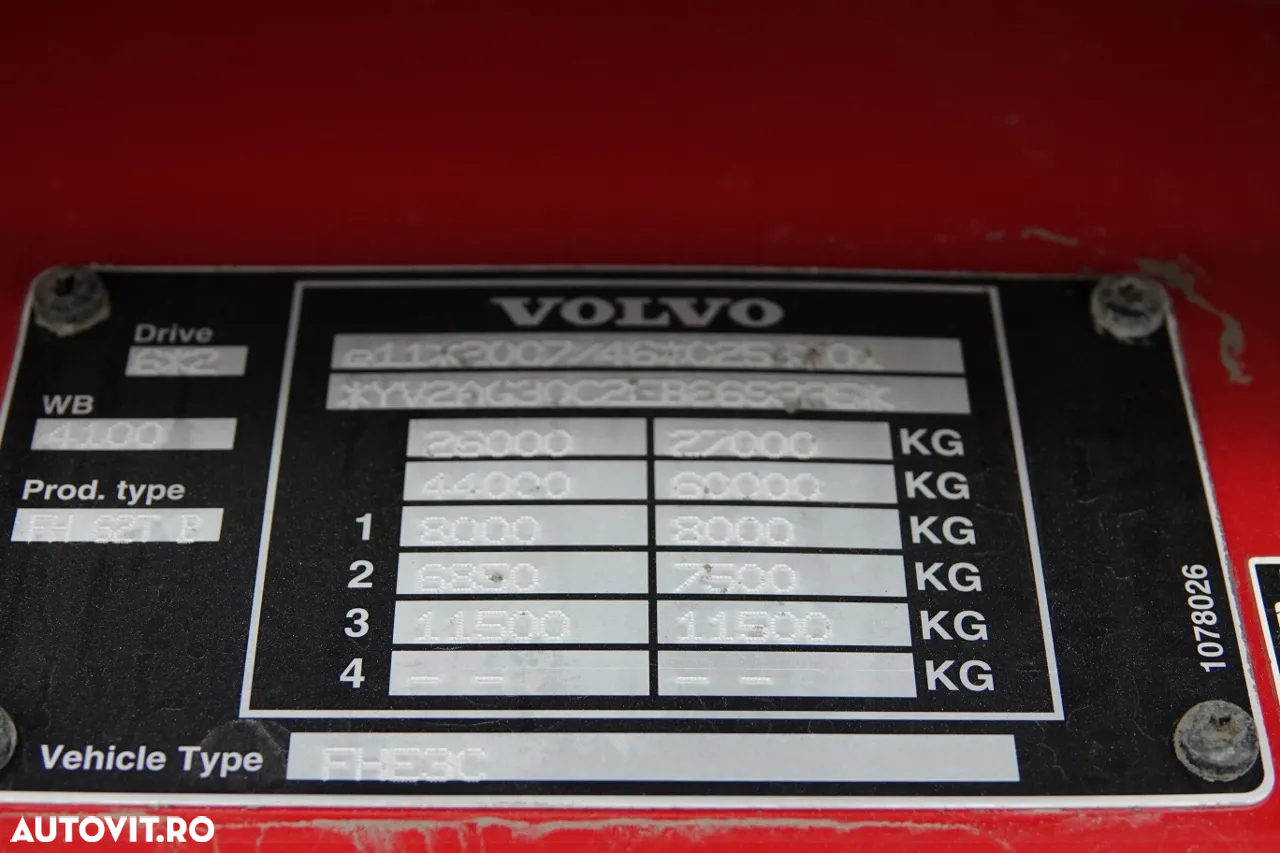 Volvo FH 500 / PUSHER / Tractor cu 3 axe / FULL ADR / RETARDER / AXIE DE RIDICARE ȘI DE DIRECȚIE / IMPORTAT - 37
