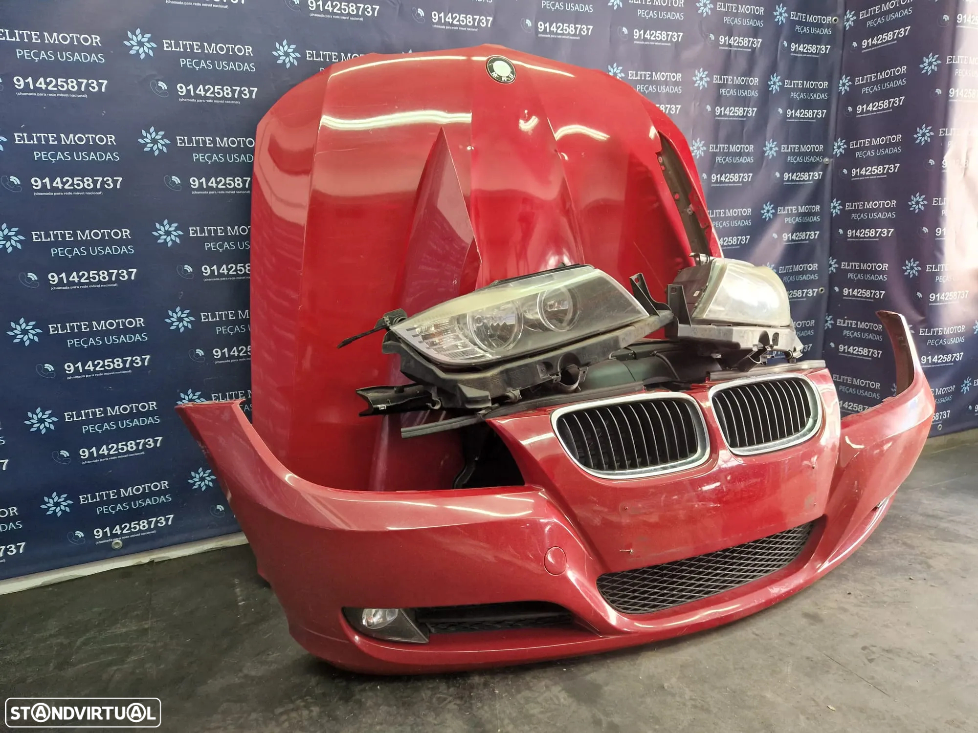 Frente completa usada BMW E90 E91 LCI 320D capot parachoques guardalamas oticas radiador 318d - 2