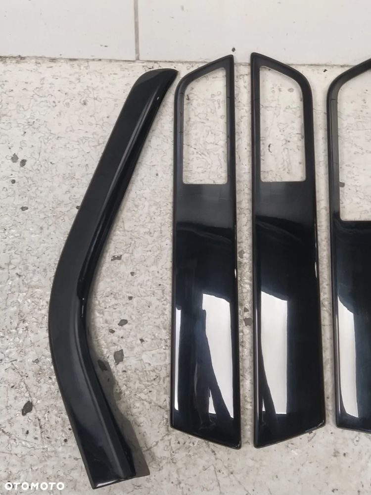 RANGE ROVER SPORT L320 LIFT LISTWA LISTWY DRZWI TUNELU ŚRODKOWEGO BOCZNE LEWA PRAWA KOMPLET CARBON / CZARBY POŁYSK ORYGINAŁ - 12