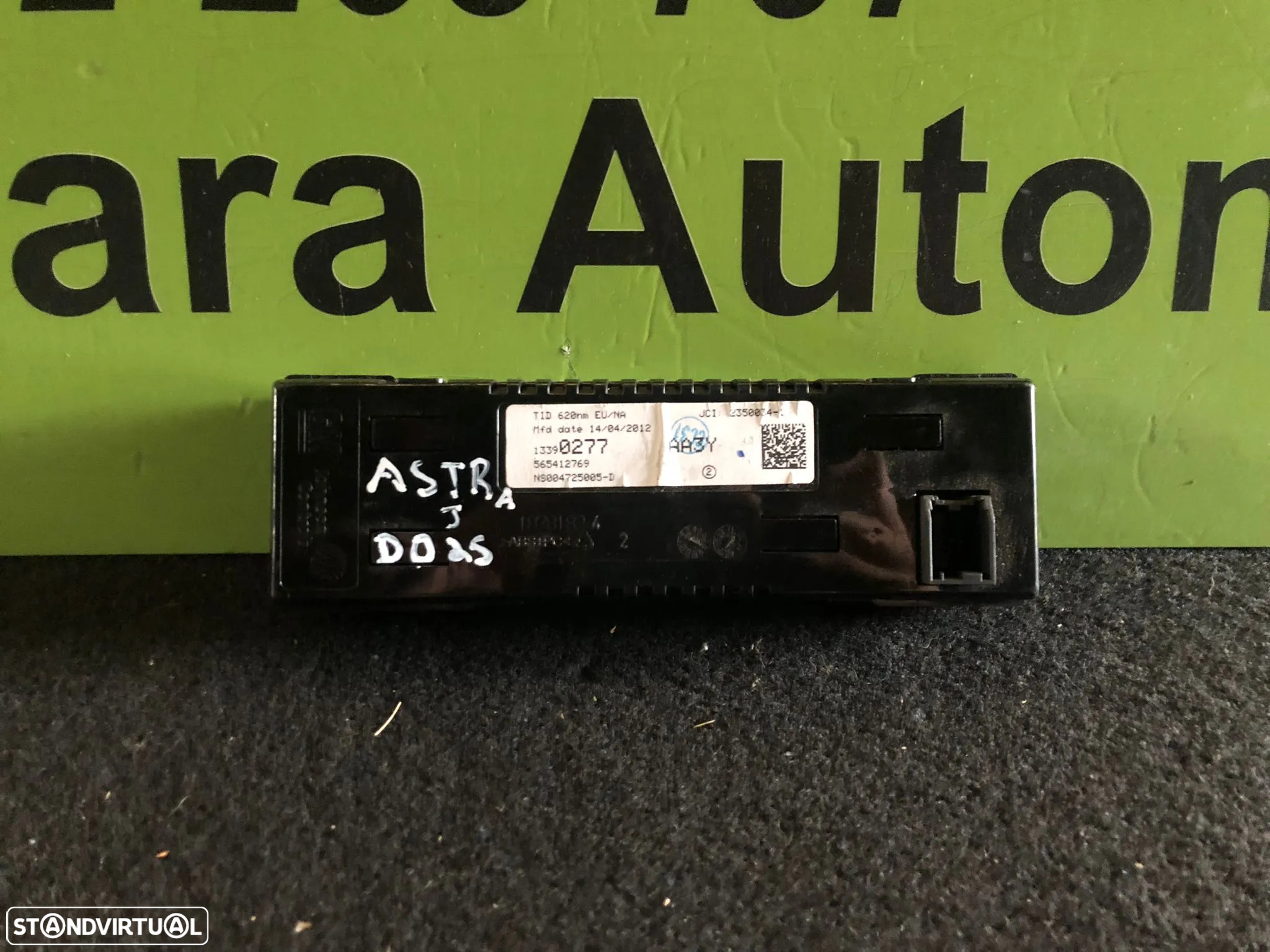 OPEL ASTRA J DISPLAY RADIO - D025 - 2