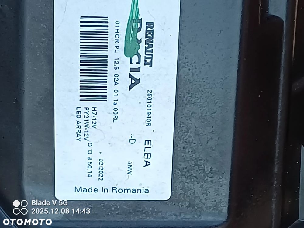 Dacia Sandero III Jogger Lampa Prawa Full Led - 3