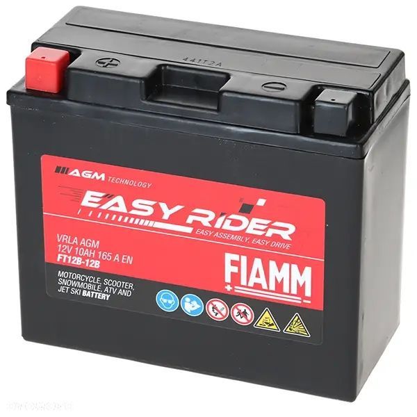 Akumulator Fiamm Easy Rider FTZ12B-12B 10Ah 165A 11471130 - 5