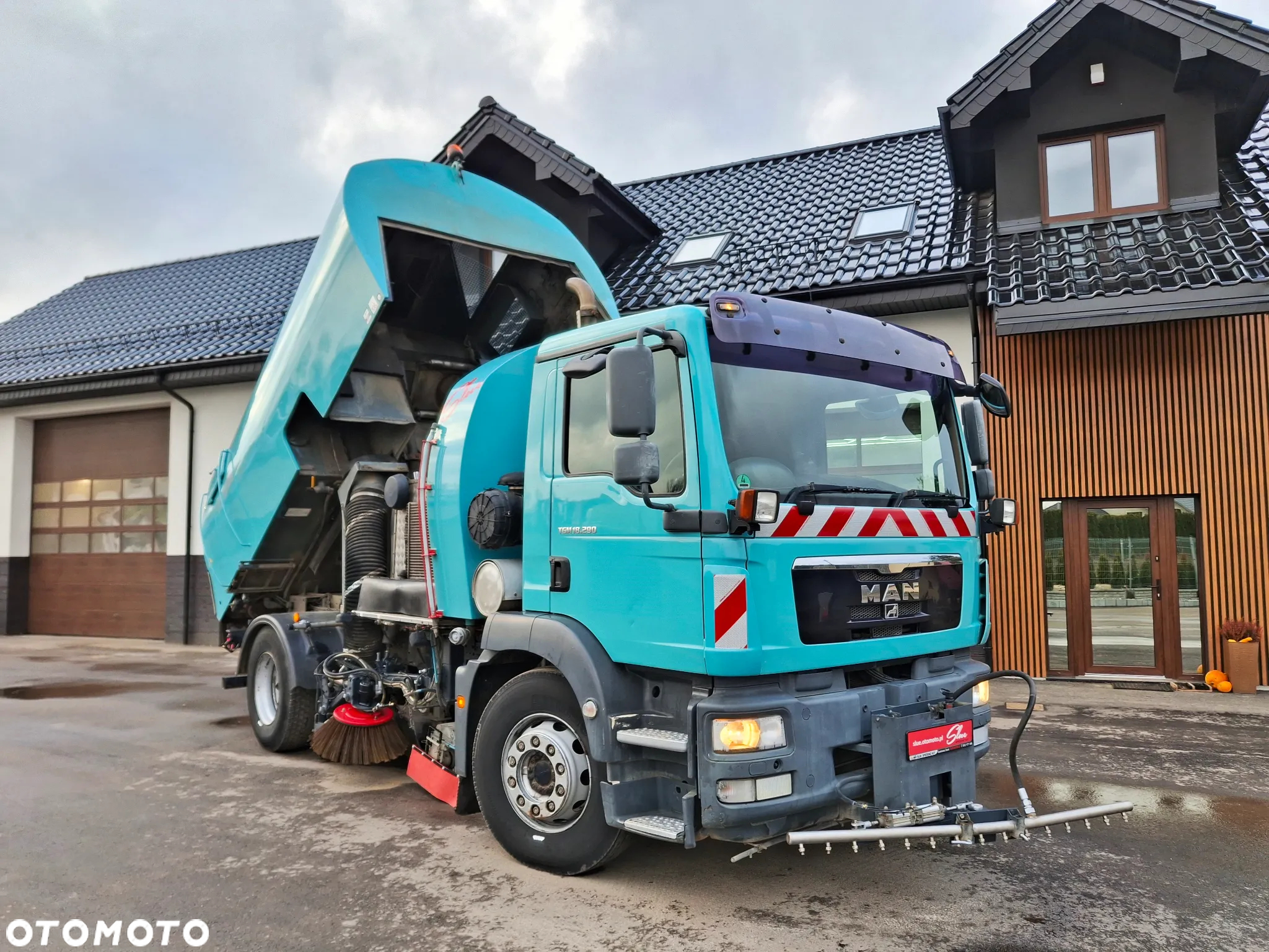 MAN TGM 18.290 Zamiatarka Bucher 2 Silniki Karcher Mycie Ciśnieniowe EUnited PM10 - 34