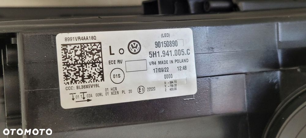 LAMPA LEWA PRZÓD PRZEDNIA FORD TRANSIT CONNECT TOURNEO II LIFT 2017- ZWYKŁA - 11