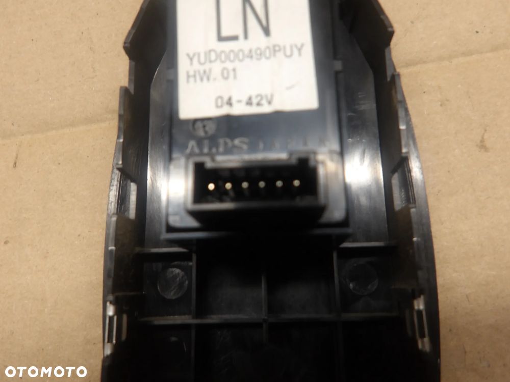 ROVER 75 RJ 2.0D 03-05 PRZEŁĄCZNIK STEROWANIA SZYB PRAWY PRZÓD PRAWY LEWY TYŁ YUD000490PUY YUD000500PUY - 13