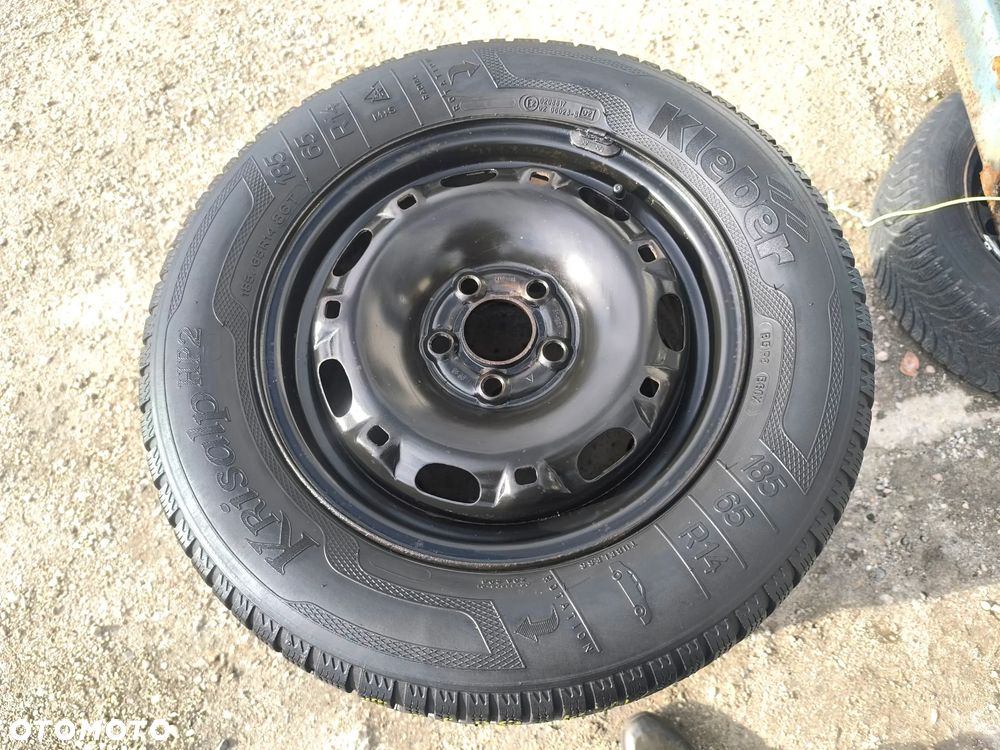 5x100 Felgi Stalowe Stal 14 Koła Zimowe Zima SKODA FABIA PRAKTIK ROOMSTER RAPID SEAT IBIZA CORDOBA TOLEDO IV 4 VW FOX POLO Legnica ALU-RAD 185/65 6mm - 3