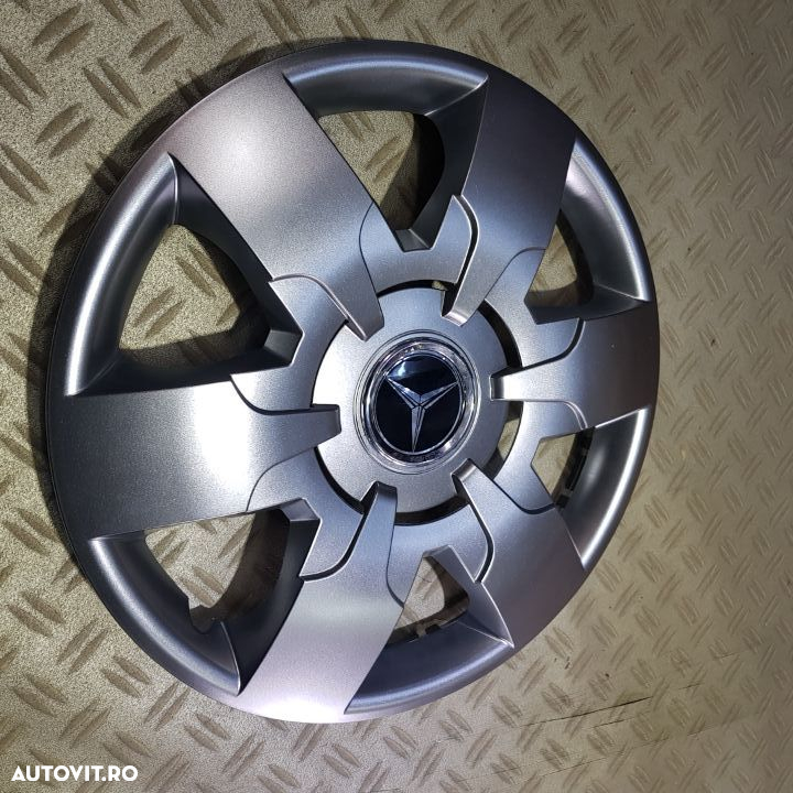Capace roti MERCEDES r16  la set de 4 buc,Capace janta aliaj,Embleme - 3