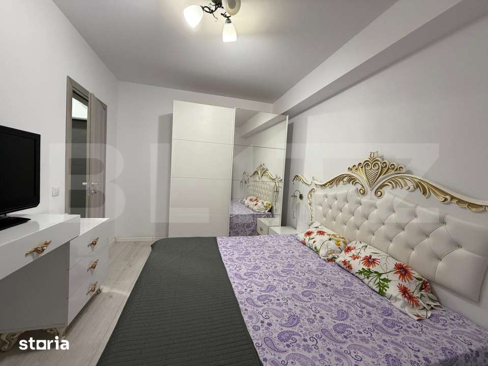 Apartament de inchiriat, 2 camere, 58 mp, centrala proprie, Calea Seve — fotografia 3
