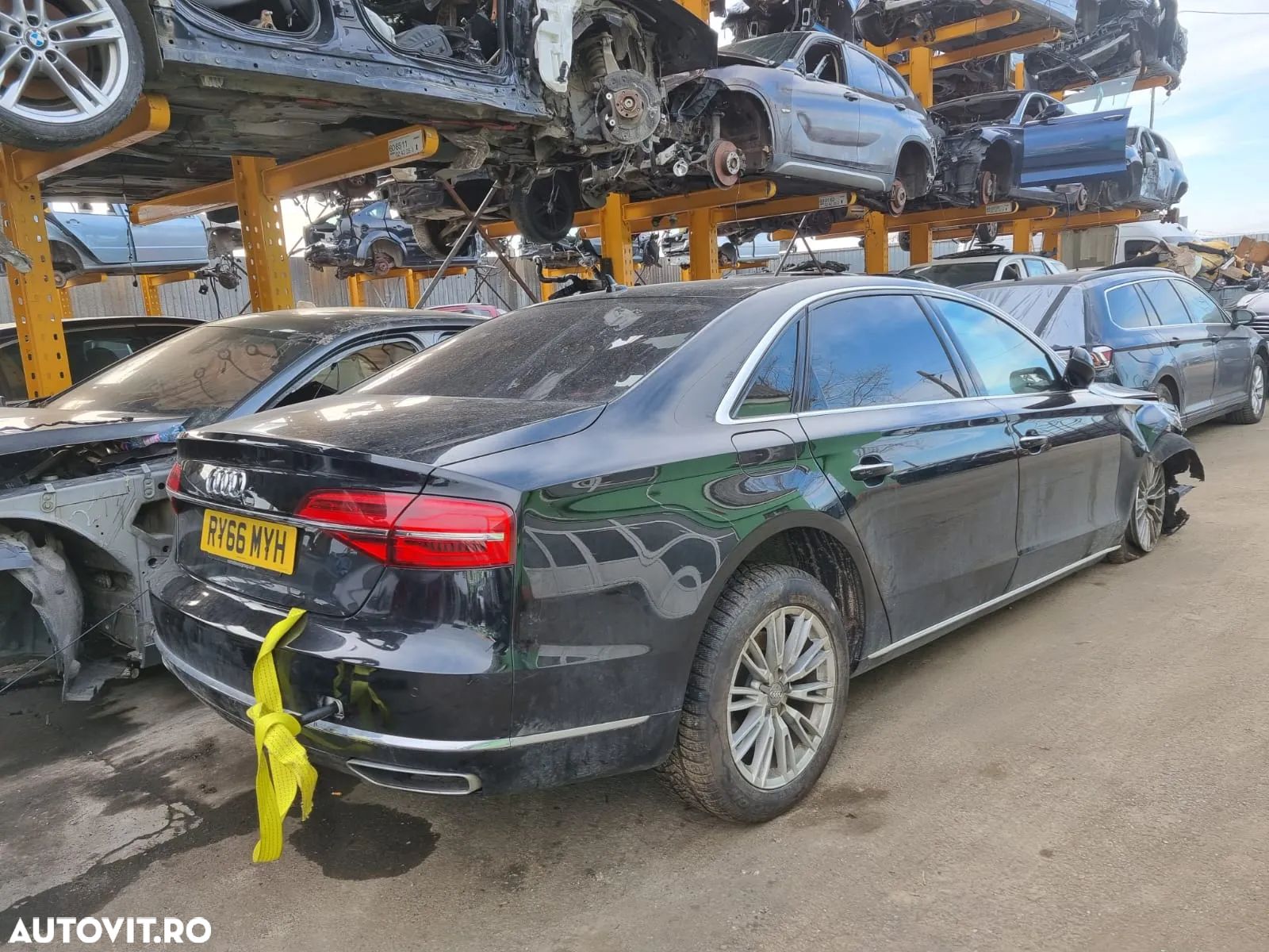 alternator electromotor  usa portiera stanga dreapta fata spate stop tripla haion portbagaj bara spate Compresor Panou comanda AC clima Calorifer radiator caldura Audi A8 4H facelift, an 2016, motor 3.0 tdi cod CTBD, 263cp, cutie de viteze automata 4x4 cod NWJ - 1
