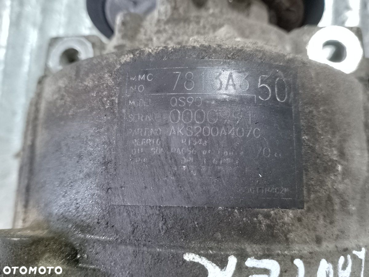 POMPA, SPRĘŻARKA KLIMATYZACJI MITSUBISHI LANCER IX  AKS200A407C 7813A350 - 8