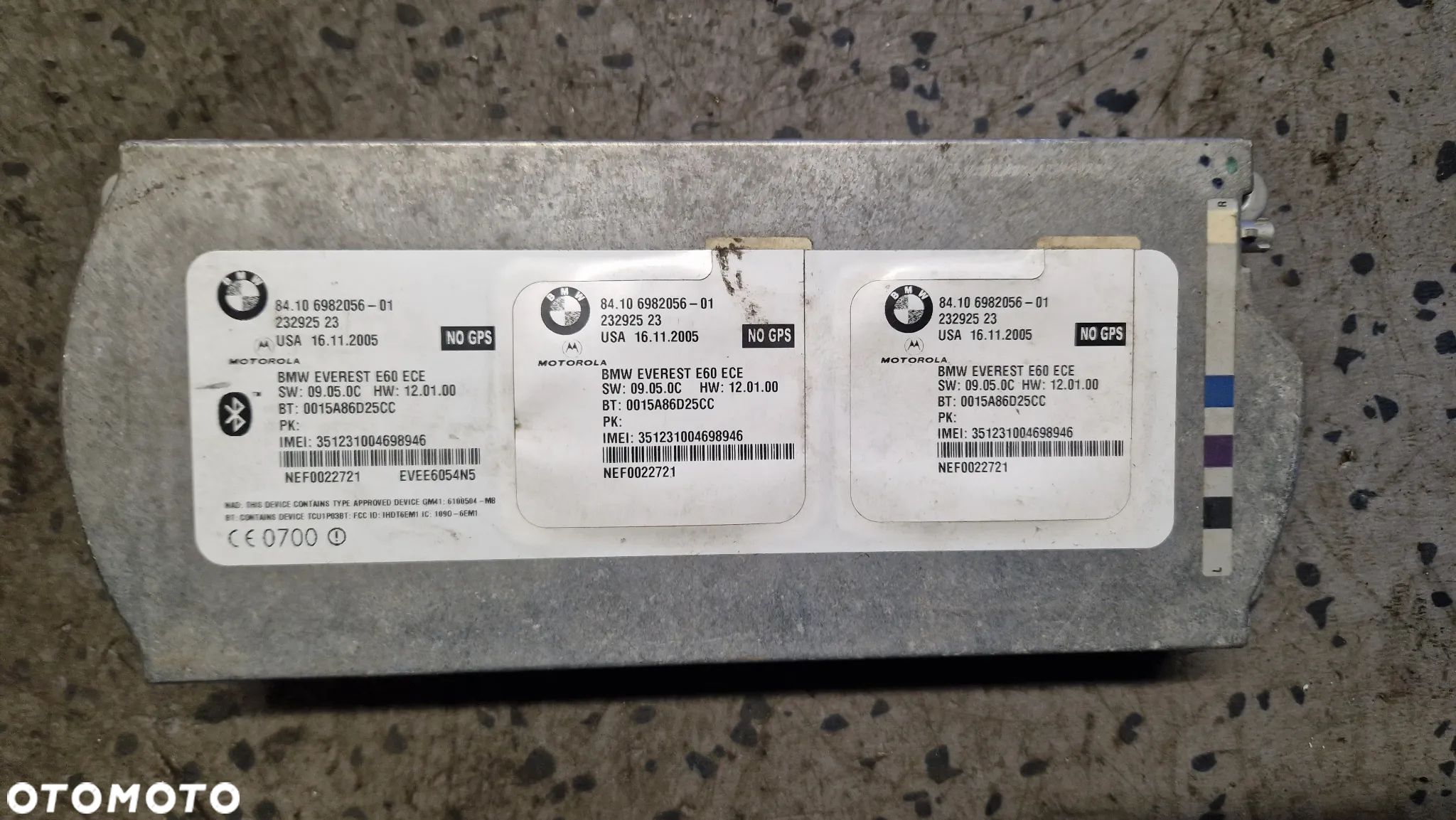 BMW E60 E61 MODUŁ BLUETOOTH 6982056 - 1