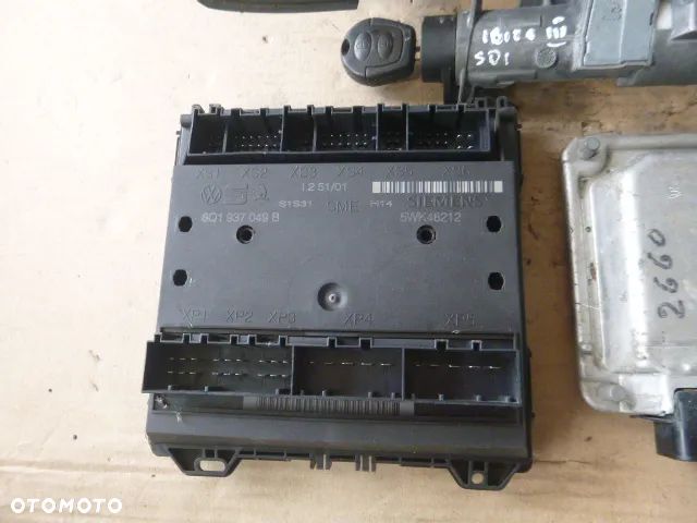 ZESTAW STARTOWY KOMPUTER STACYJKA IMMOBILIZER LICZNIK SEAT IBIZA III CORDOBA II 1.9 SDI 038906012EM - 9