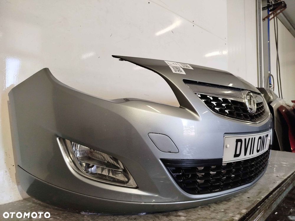 + ZDERZAK PRZÓD PRZEDNI OPEL ASTRA J 4 IV Z163 SZARY HALOGENY - 3