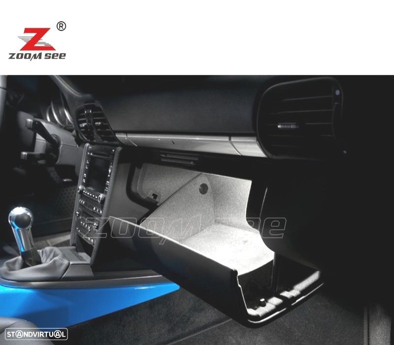 KIT COMPLETO 20 LAMPADAS LED INTERIOR PARA PORSCHE 911 997 CARRERA TURBO 05-11 - 4