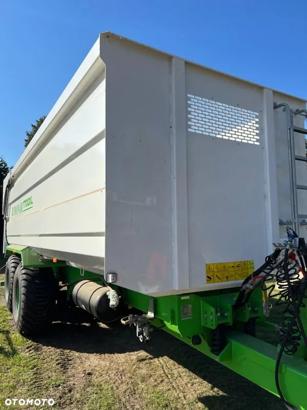 Pronar Przyczepa skorupowa T669 /T-700 XL tandem 14 ton, nadstawy, plandeka, oś skrętna - 15
