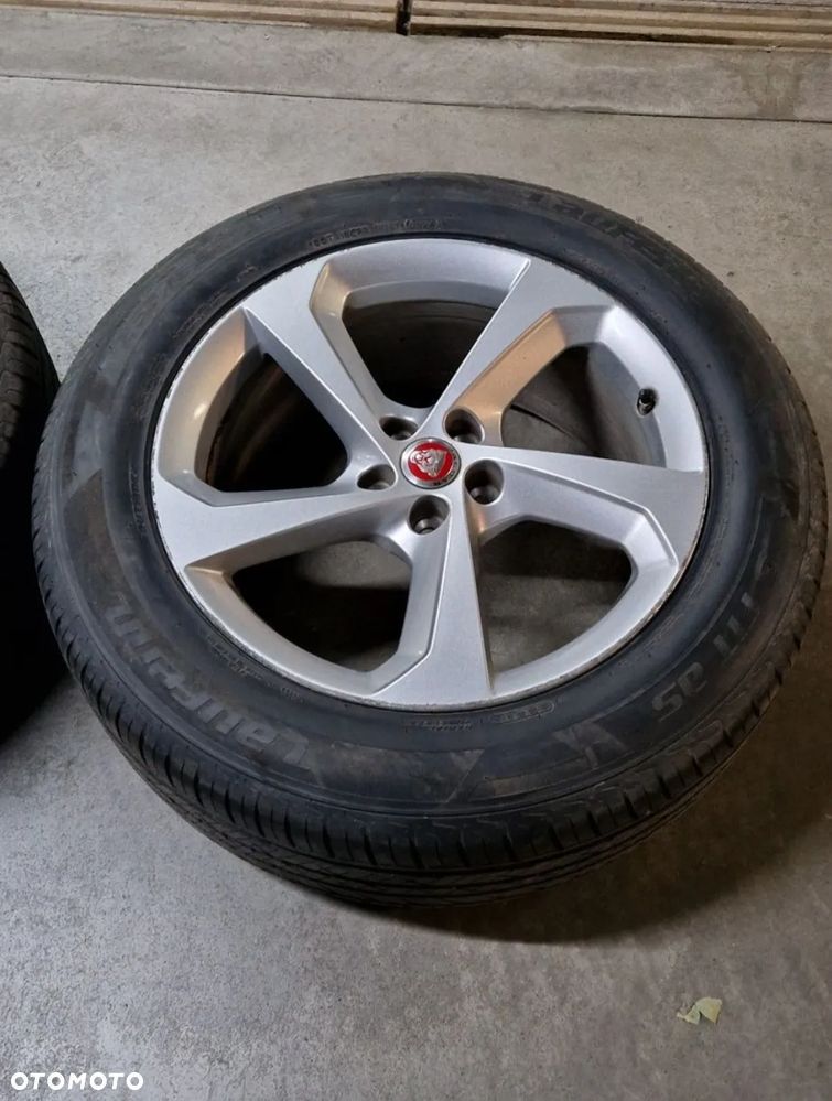 Koła z oponami 255 55 R19, alufelgi Jaguar, opony letnie 4SZT.  DOT0924 jak nowe + fullsize zapas - 5