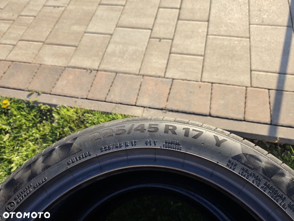 225/45R17 opony Continental letnie. Super stan. 2021r. Wysyłka montaż - 6