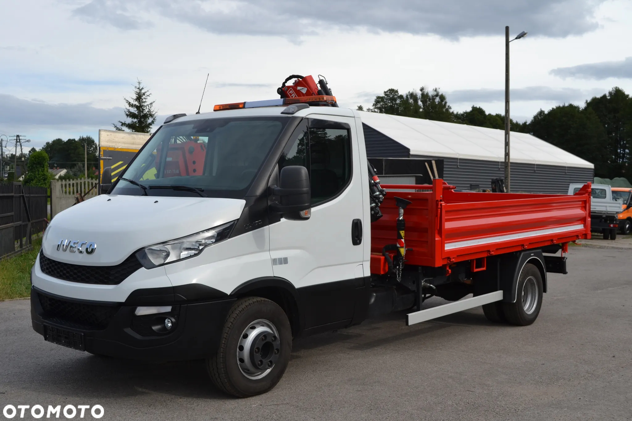Iveco Daily 72-180 Nowy 3-stronny Wywrot Kiper Wywrotka HDS Żuraw HC 44S A3 Jak Fassi M40 - 14
