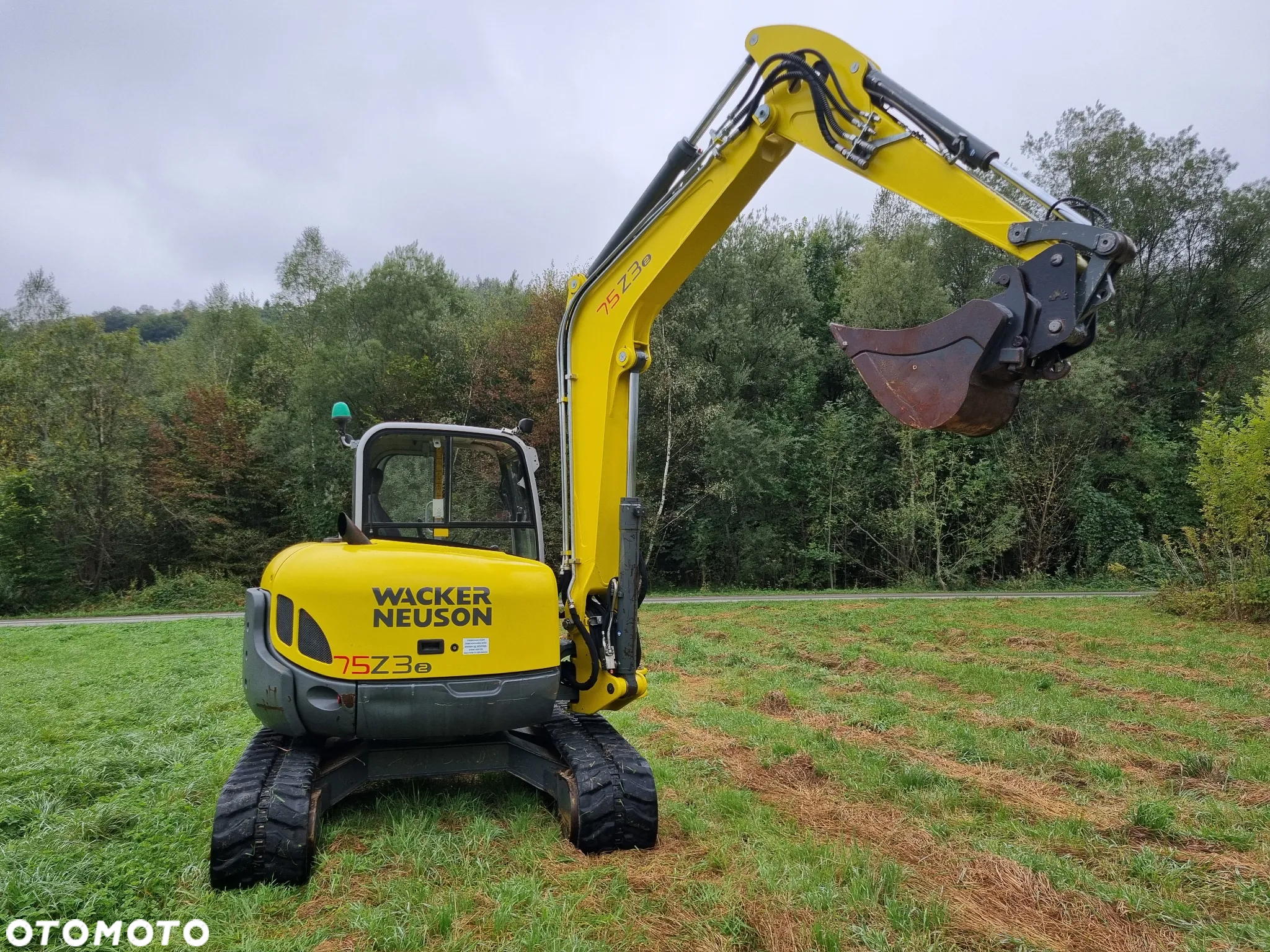 Wacker Neuson 75Z3 Koparka Gąsienicowa 8 ton jak Nowa z Norwegii 2015r Klima 2300mtg  Zero luzów wycieków Serwisowana w Dekra Silnik Yanmar pompa ON - 23