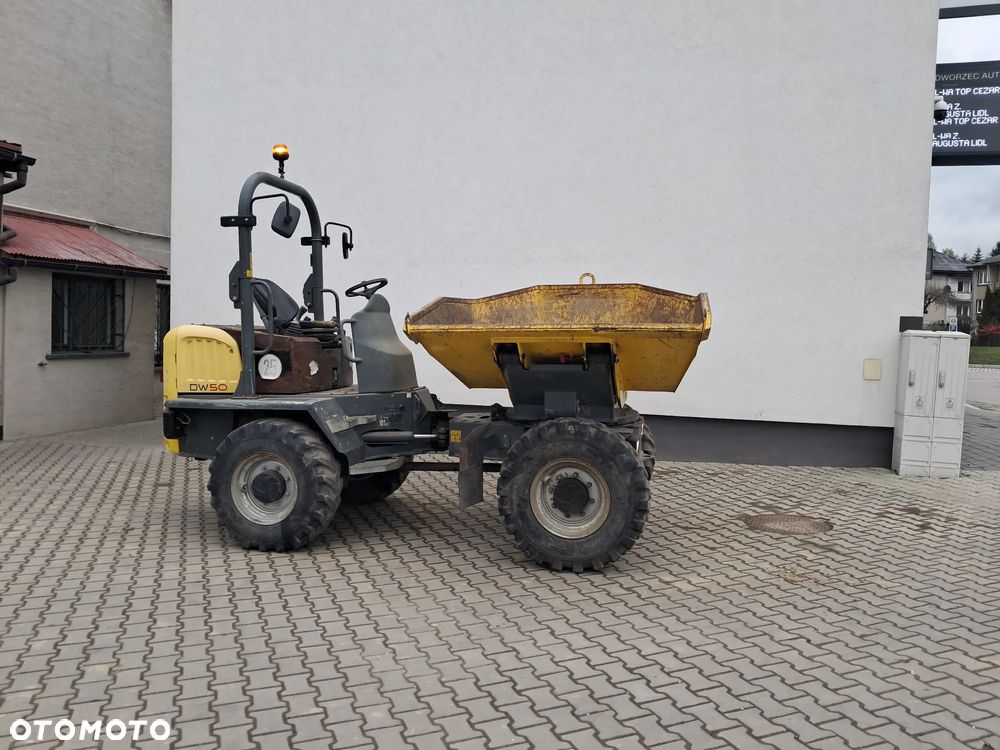 Wacker Neuson DW 50 WOZIDŁO OBROTOWE hydrostat automat ład. 5 t ton obrót + kiper ROK 2016 silnik DEUTZ mocne 74KM TURBO oświetlenie drogowe lusterka jazda szybka/wolna Terex ta6s ausa d600 apg Thwaites 6  Mecalac Jcb kierunkowskazy WYWROTKA DUMPER 4x4 budowlane sprawne - 13