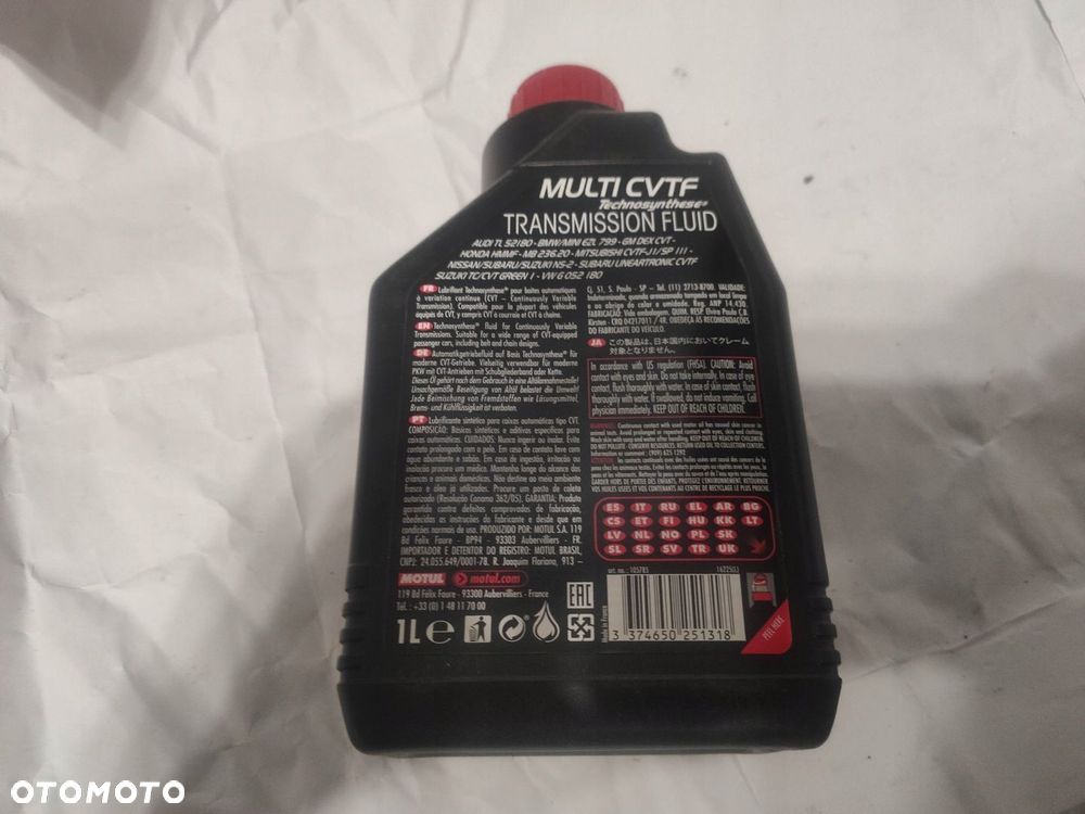 GG OLEJ DO SKRZYŃ MOTUL MULTI CVTF 1L NOWY - 2