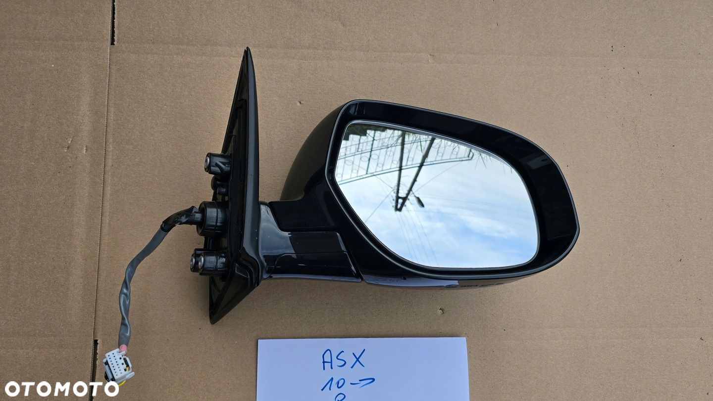 Mitsubishi ASX 10- Lusterko Prawe 9Pin Czarne w Kolor Oryginał - 3