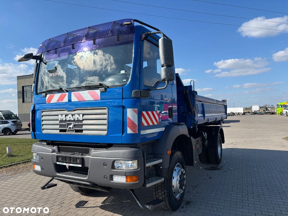 MAN TGM 18.330 4x4 stały napęd , Meiller wywrotka, hydraulika, blokady , reduktor (nie TGS, AXOR ) - 2