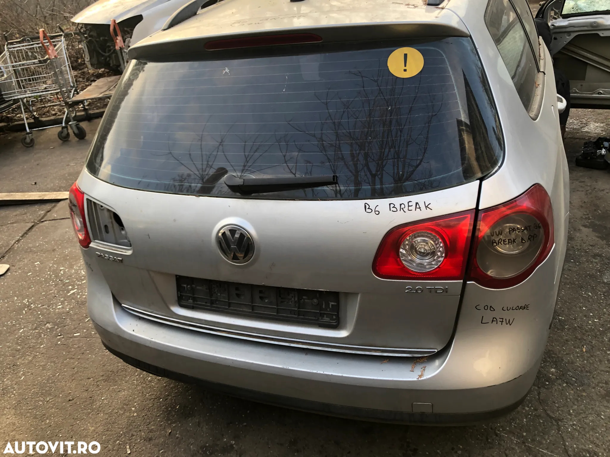 Haion portbagaj VW Volkswagen Passat B6 break gri argintiu LA7W - 9