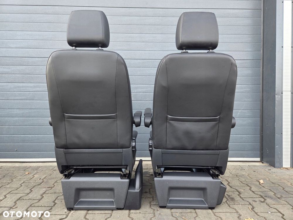 VW T6 MULTIVAN HIGHLINE fotel pasażera przód skóra alcantara - 10