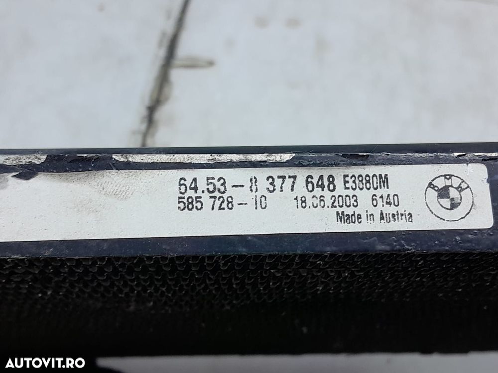 Radiator clima AC 585728-10 3.0 D  M47D20(204D4) BMW X5 E53  [din 1999 pana  2003] - 3