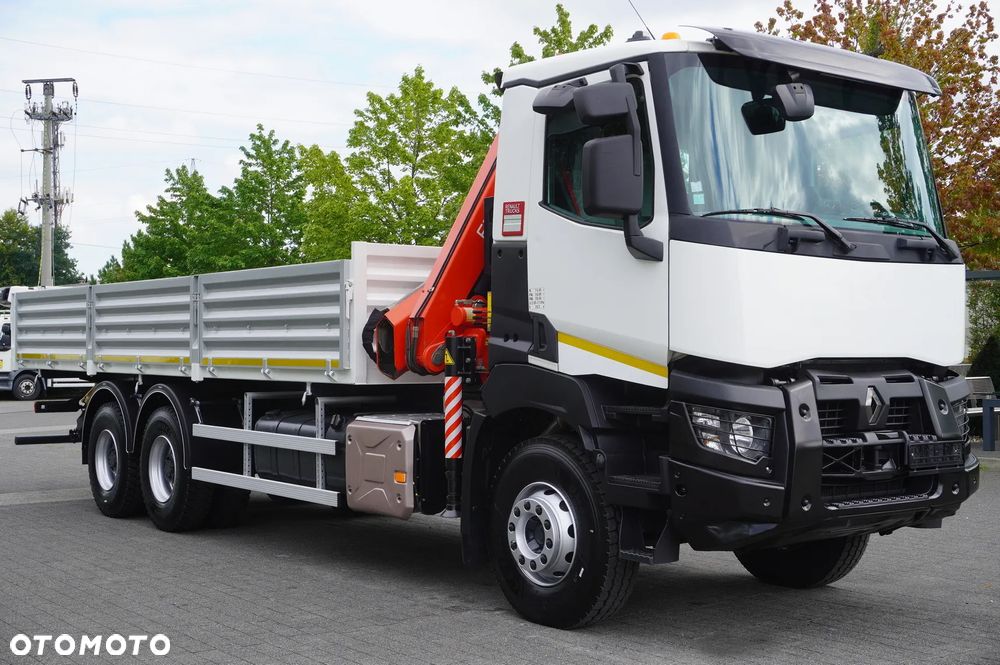 Renault K380 6×4 / HDS 7,85 t / Fassi F175 / 120 tys. km! / wywrotka 2-stronna - 11
